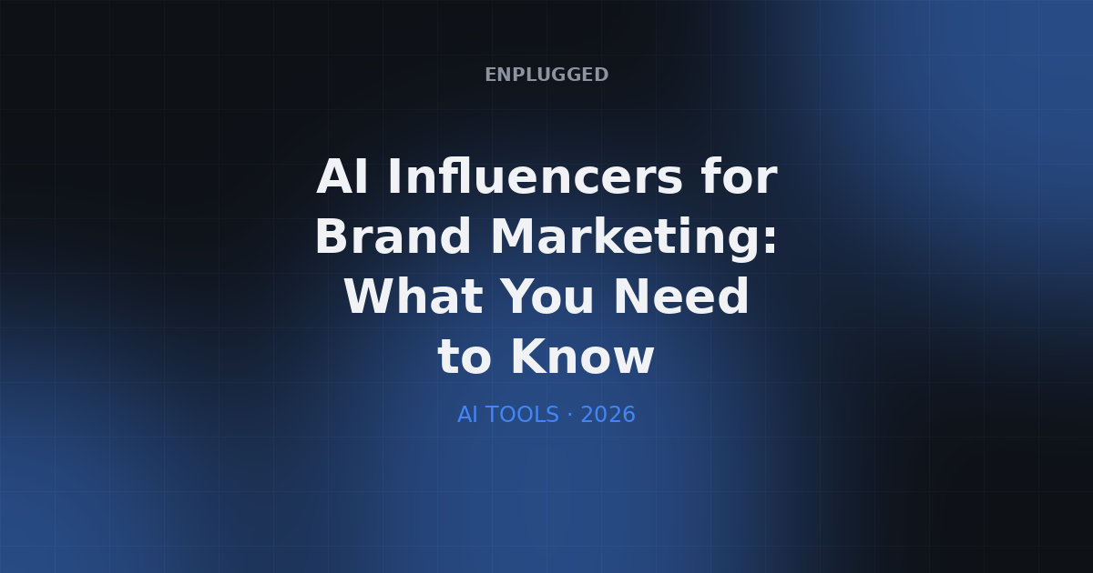 AI Influencers for Brand Marketing: The New Frontier of Digital Engagement in 2026