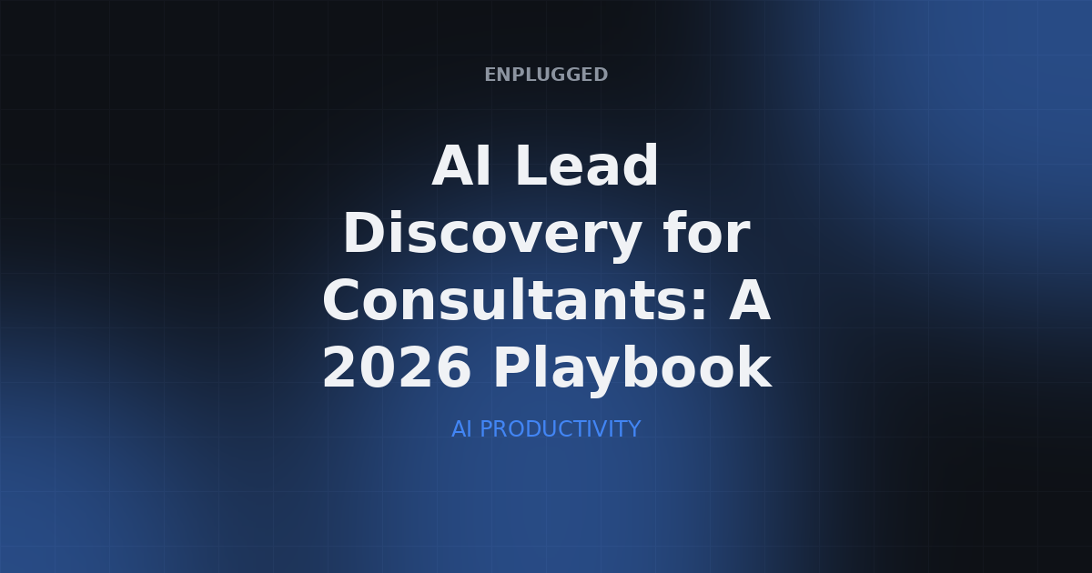 AI lead discovery tools helping consultants find and qualify new clients