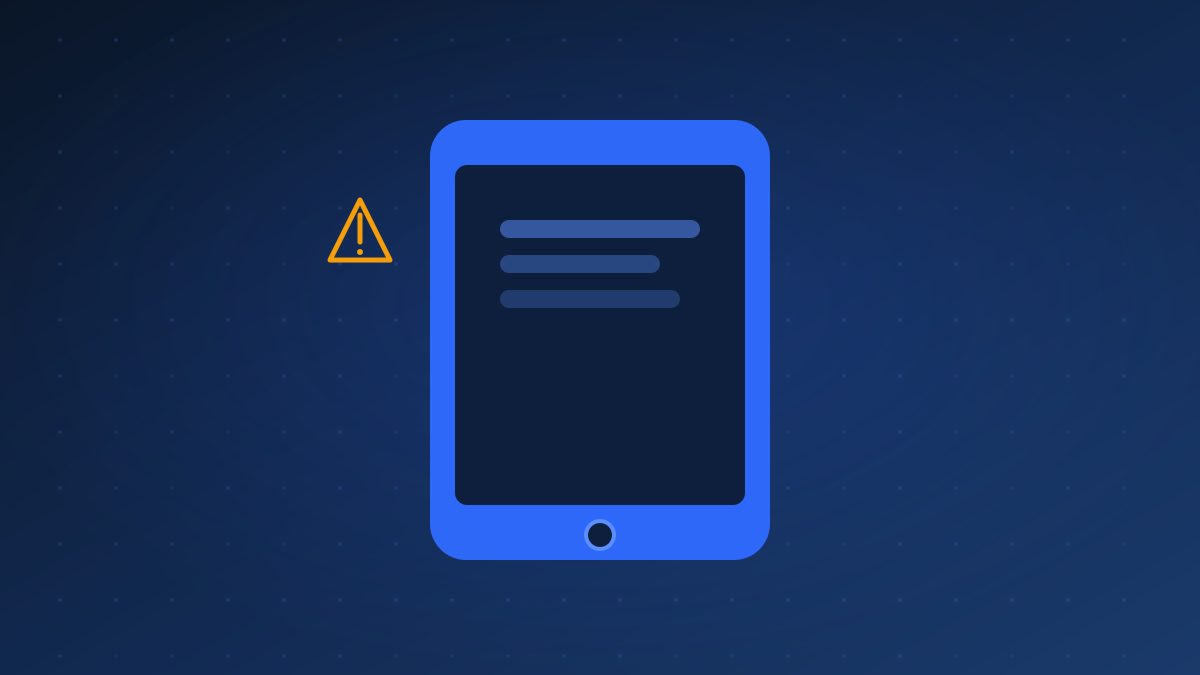 Abstract illustration of a smartphone with a warning triangle representing Android 16 Battery Draining Fast? How to Fix It