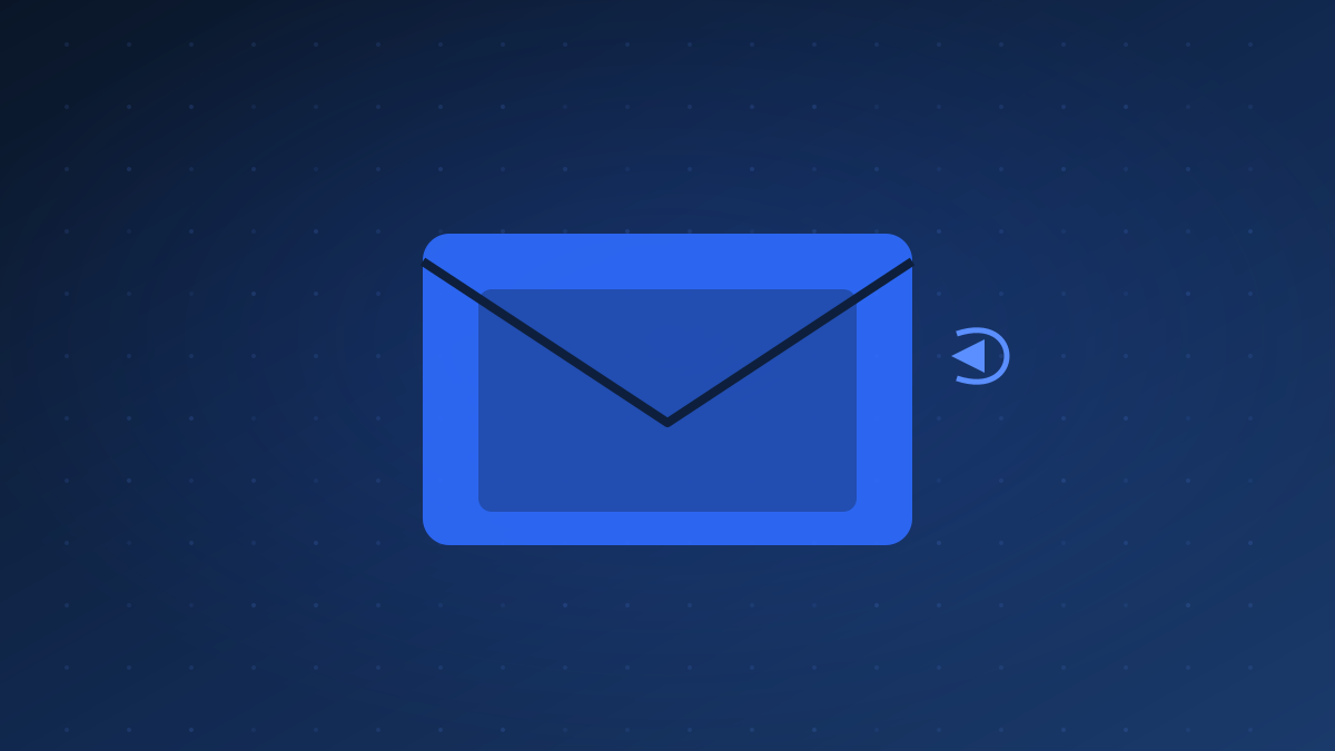 Abstract illustration of an email envelope with automation flow arrows representing Automate Invoicing Payments AI | Strategies & Templates