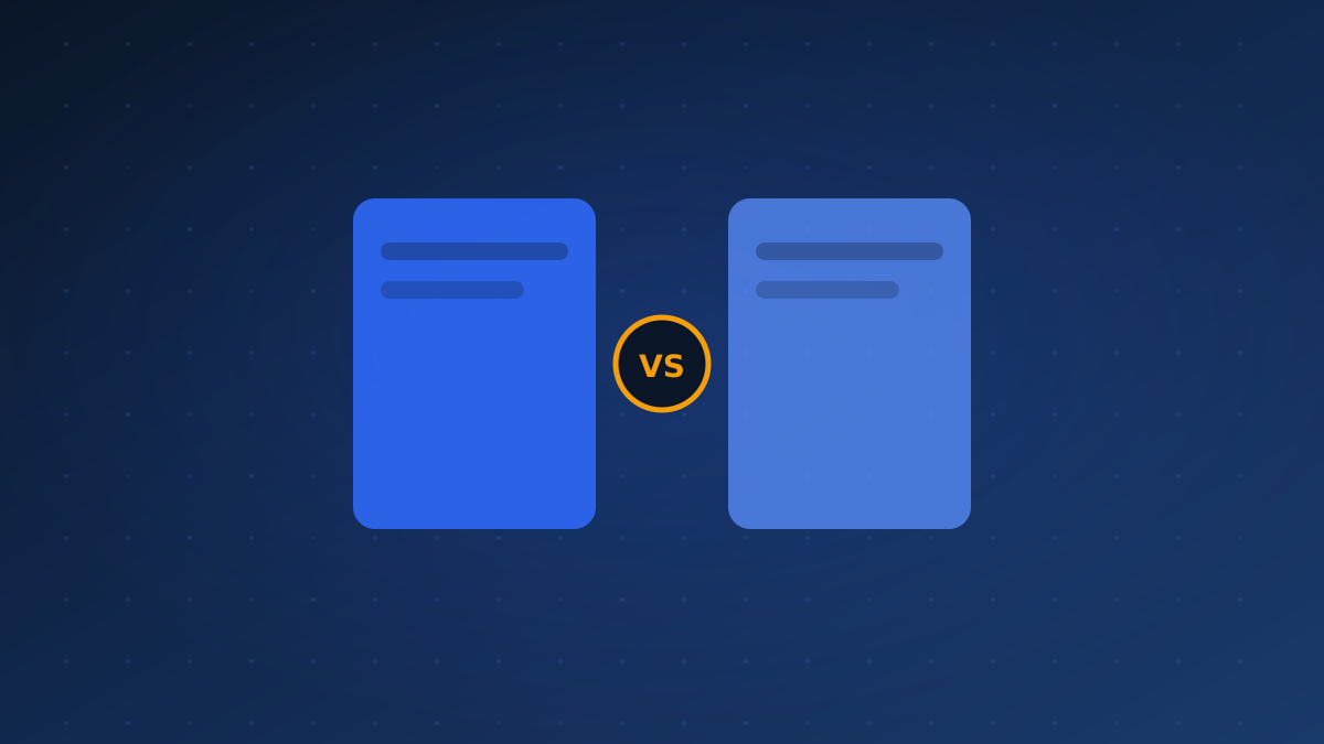 Abstract illustration of side-by-side tool panels with a comparison badge representing Best AI Browsers in 2026: Atlas vs Comet vs Dia