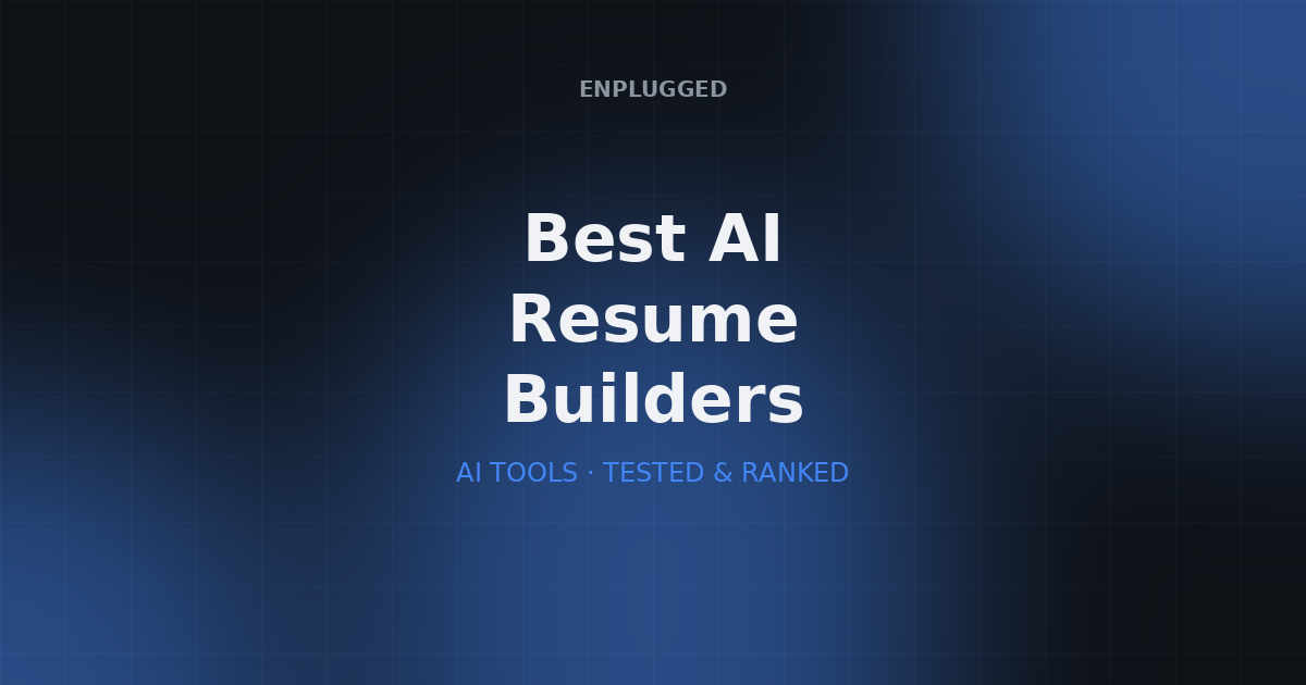 Comparison of the best AI resume builders in 2026