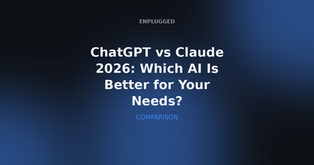 ChatGPT vs Claude 2026 comparison