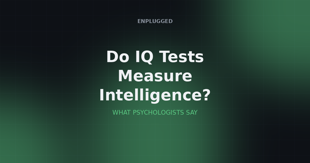 A brain illustration surrounded by question marks, representing the debate over what IQ tests measure