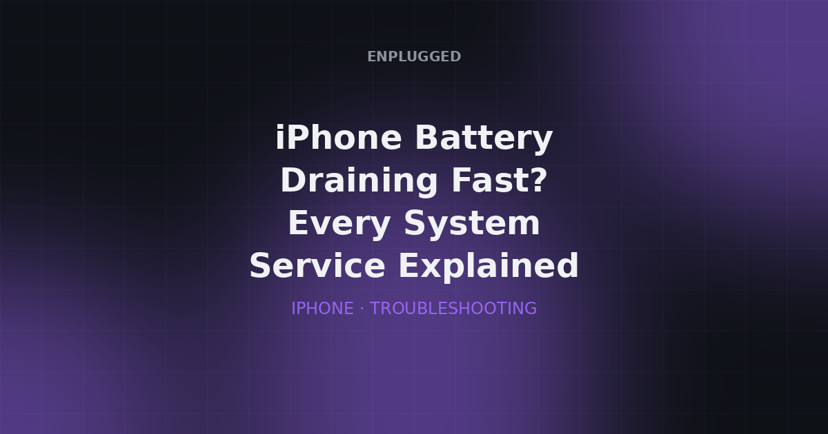Guide to iPhone system services that drain battery and how to fix each one