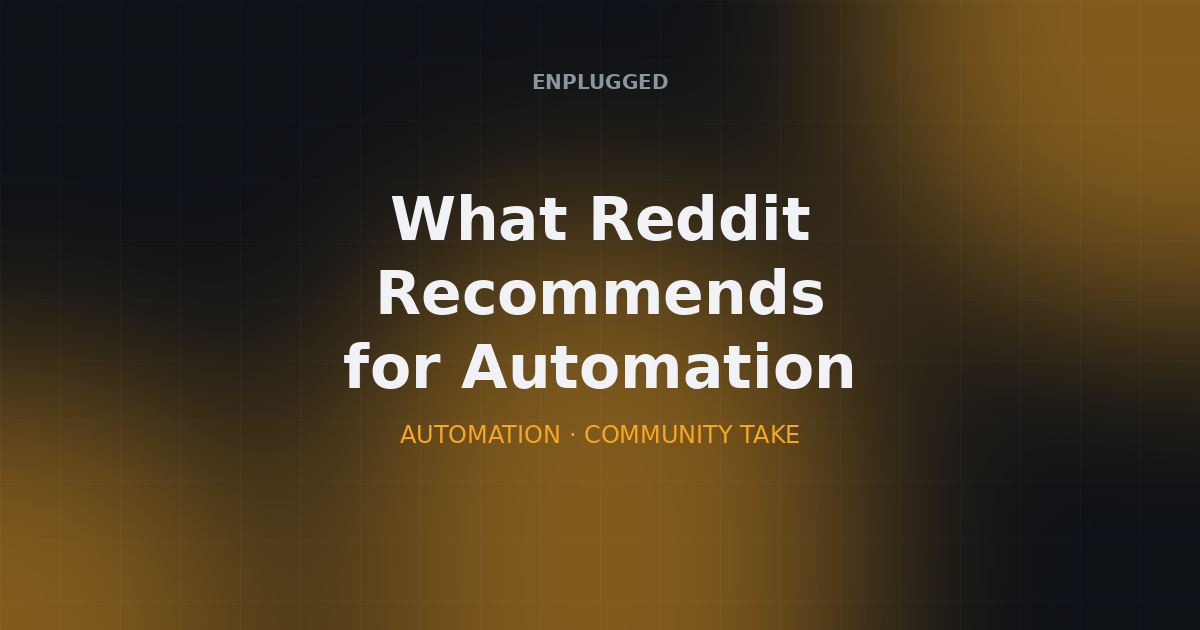 Screenshots of automation tool comparisons representing community discussion threads