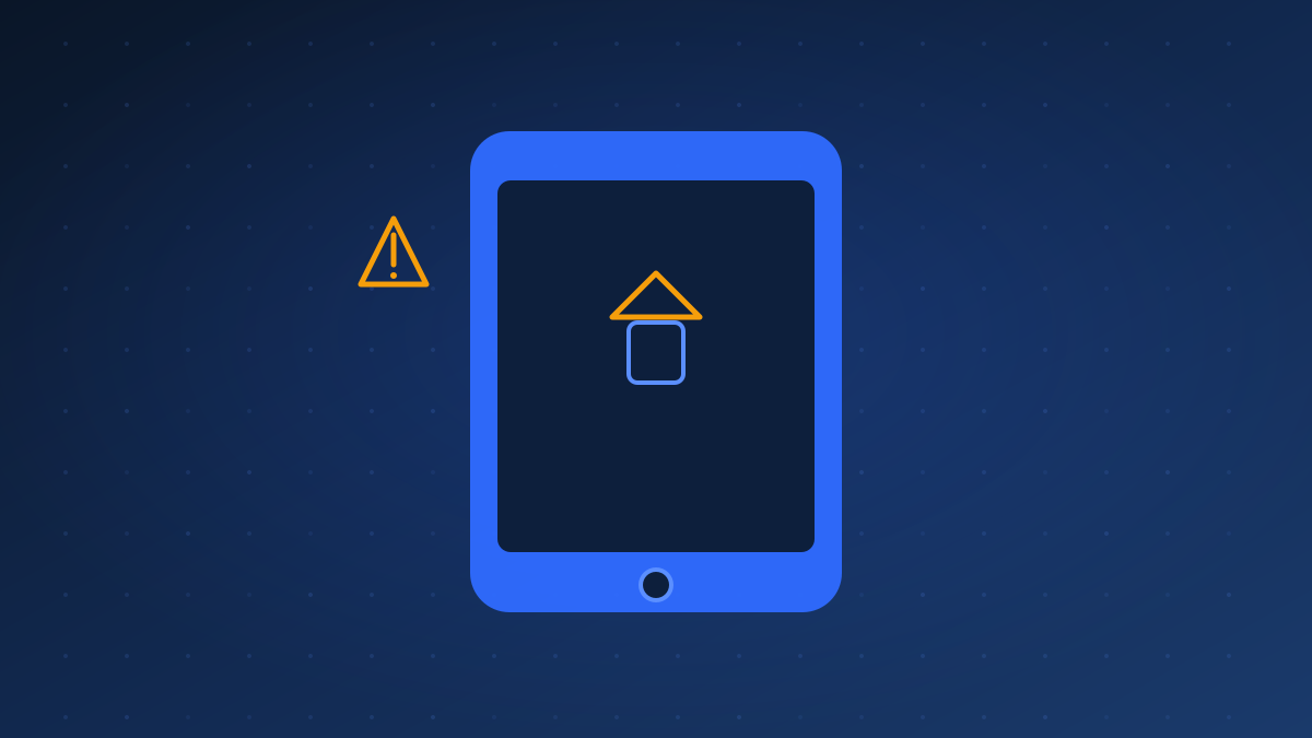 Abstract illustration of an Android phone with a security shield and warning icon representing Secure Check Fail PIT