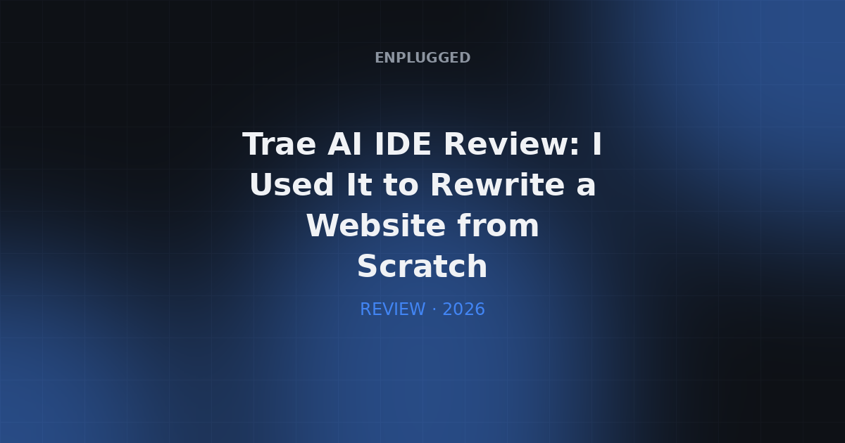 Developer using an AI coding IDE to rewrite a website from scratch