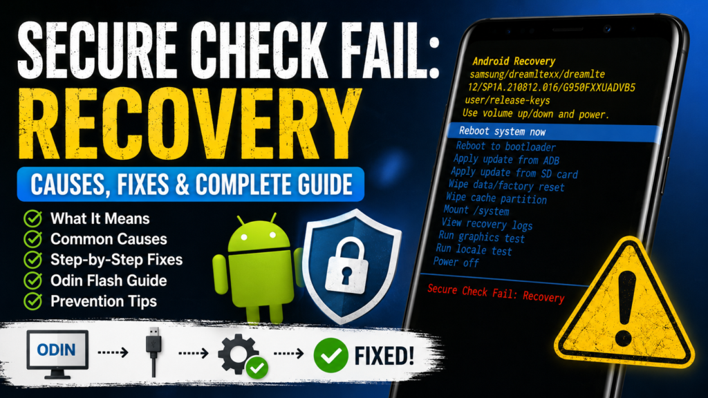 Secure Check Fail Recovery (How to Fix Safely)